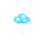 blue mushroom